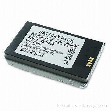 Extended Battery Pack with 1,800mAh Capacity and Black Cover, Suitable for LG VX11000